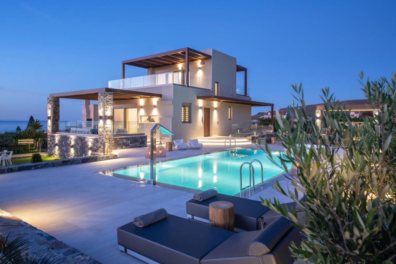 Kymo Instyle Villa - Sea View Private Pool Jacuzzi Kokkini Hani エクステリア 写真