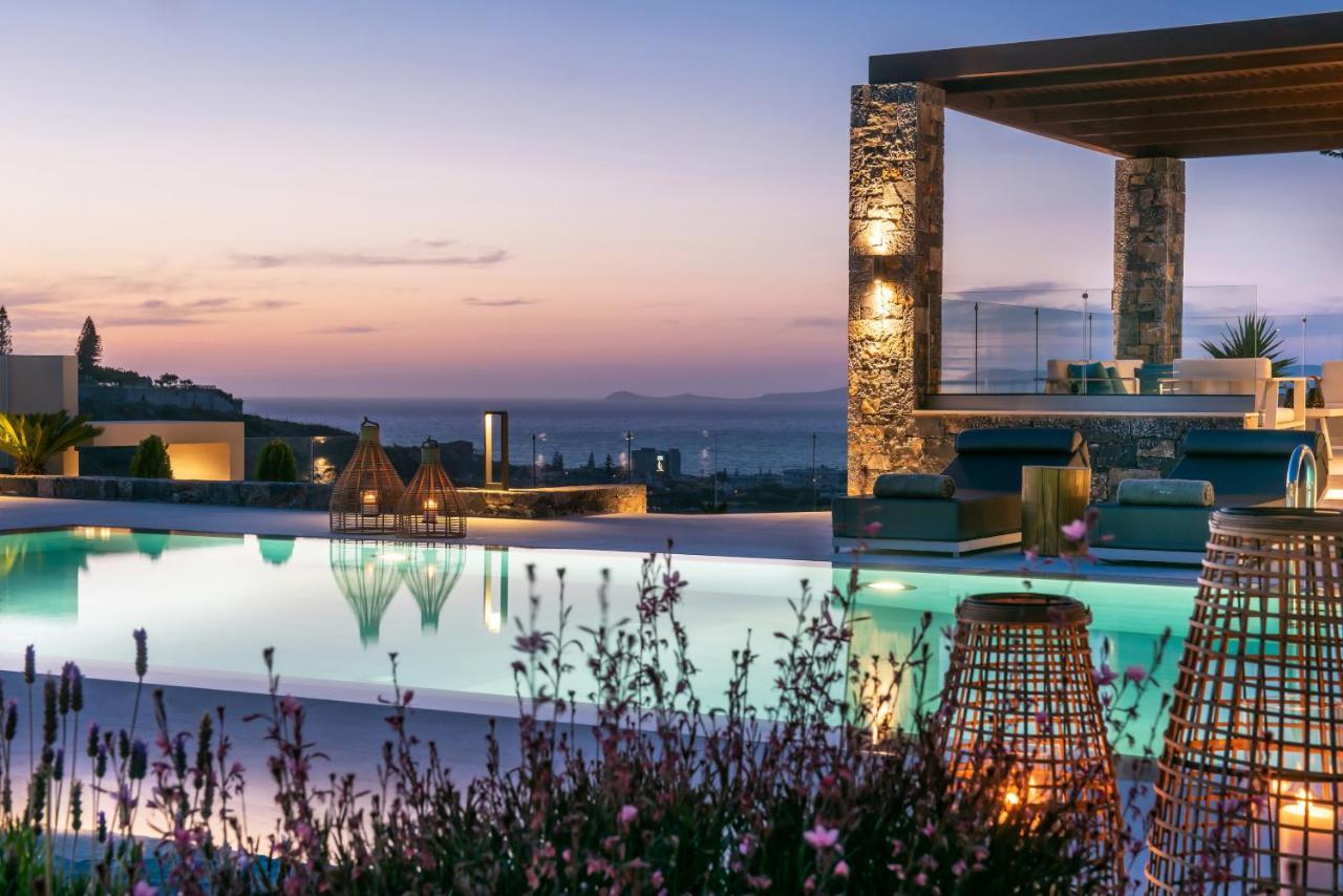 Kymo Instyle Villa - Sea View Private Pool Jacuzzi Kokkini Hani エクステリア 写真
