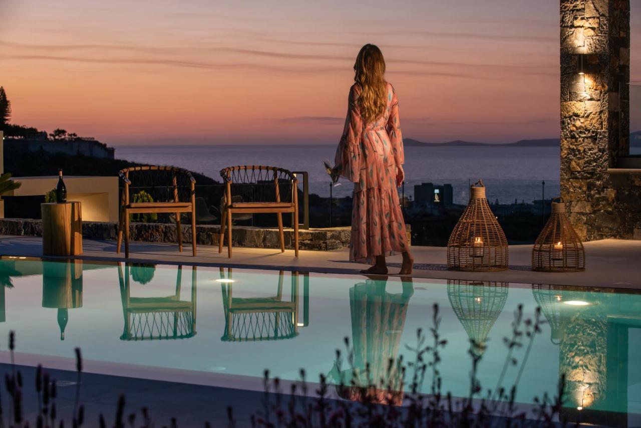 Kymo Instyle Villa - Sea View Private Pool Jacuzzi Kokkini Hani エクステリア 写真