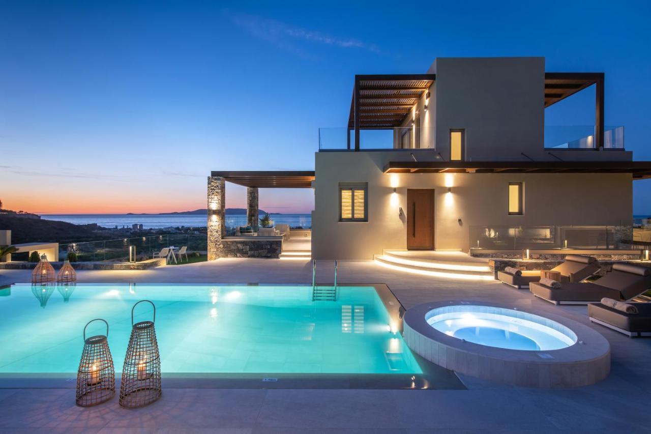 Kymo Instyle Villa - Sea View Private Pool Jacuzzi Kokkini Hani エクステリア 写真